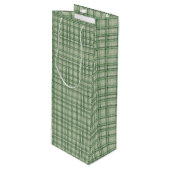 グリーンフォレストプレイド ワインギフトバッグ (正面アングル)