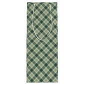 グリーンフォレストプレイド ワインギフトバッグ (裏面)