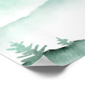 グリーンフォレストマウン素朴テンウォーター結婚カラー ポスター (角)