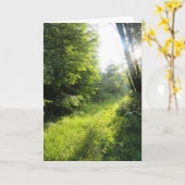 グリーンフォレストメドウ カード (黄色い花)