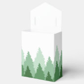 グリーンフォレストレンジウッドランド結婚式の引き出物ボックス フェイバーボックス (オープン)
