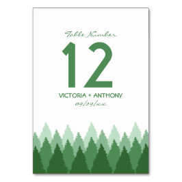 グリーンフォレストレンジウッドラ結婚ンド テーブルナンバー