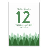 グリーンフォレストレンジウッドラ結婚ンド テーブルナンバー (裏面)