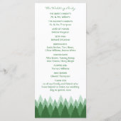 グリーンフォレストレンジウッドラ結婚ンド プログラム (裏面)