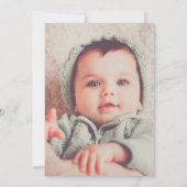 グリーンフォレスト写真洗礼 招待状 (裏面)