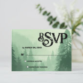 グリーンフォレスト結婚式RSVP 出欠カード (スタンド正面)