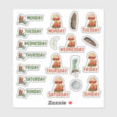 グリーンフォレスト自然をテーマにしたジャーナリング シール (シート)