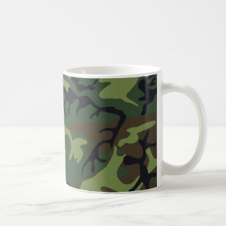 グリーンフォレスト軍隊迷彩柄 コーヒーマグカップ