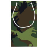 グリーンフォレスト軍隊迷彩柄 スモールペーパーバッグ (裏面)