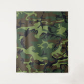 グリーンフォレスト軍隊迷彩柄 タペストリー (正面)