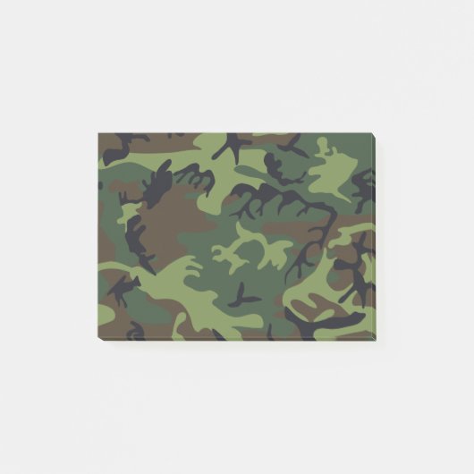 グリーンフォレスト軍隊迷彩柄 ポストイット (正面)
