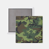 グリーンフォレスト軍隊迷彩柄 マグネット (正面/裏面)