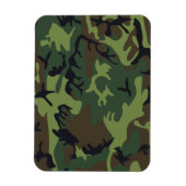 グリーンフォレスト軍隊迷彩柄 マグネット (縦)