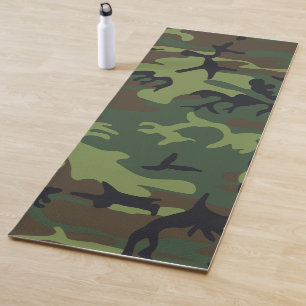 グリーンフォレスト軍隊迷彩柄 ヨガマット