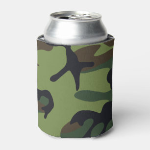 グリーンフォレスト軍隊迷彩柄 缶クーラー