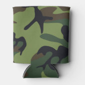 グリーンフォレスト軍隊迷彩柄 缶クーラー (正面)