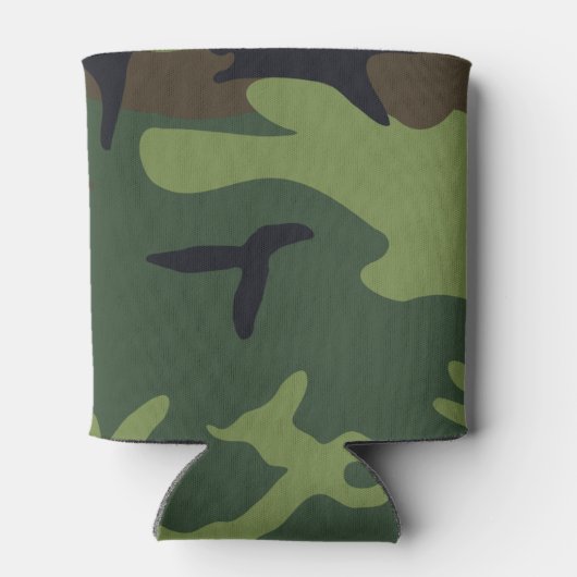 グリーンフォレスト軍隊迷彩柄 缶クーラー (裏面)