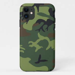 グリーンフォレスト軍隊迷彩柄 iPhone 11 ケース