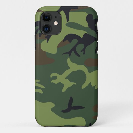 グリーンフォレスト軍隊迷彩柄 Case-Mate iPhoneケース (裏面)