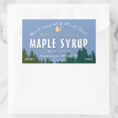 グリーンフォレスト金ゴールドリーフウッドメイプルシロップ 長方形シール (バッグ)