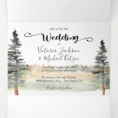 グリーンフォレス結婚トトリフォールド招待状 三つ折り招待状 (内部中)