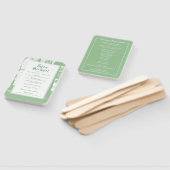 グリーンフォレ結婚ストのセレモニープログラム ハンドファン (組立なし)