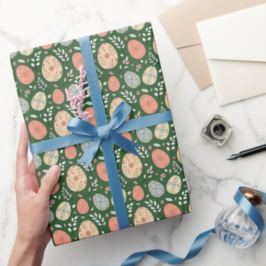 グリーンフォークイースターラッピング紙 ラッピングペーパー (ギフト)