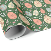 グリーンフォークイースターラッピング紙 ラッピングペーパー (ロールコーナー)