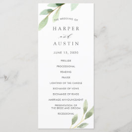 グリーンフォージュボタニカル結婚式 プログラム