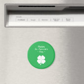 グリーンフォーリーフクローバーハッピーSt patricks day マグネット (インサイチュ (食洗機))