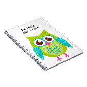 グリーンフクロウの贈り物 ノートブック (右側)