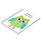 グリーンフクロウの贈り物 ノートブック (左側)