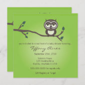 グリーンフクロウ招待状 招待状 (正面/裏面)
