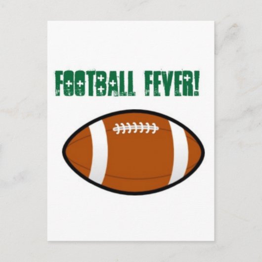 グリーンフットボールデザイン ポストカード (正面)