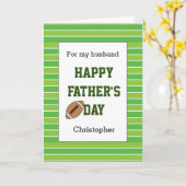 グリーンフットボール父の日 カード (黄色い花)