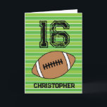 グリーンフットボール16誕生日 カード<br><div class="desc">サッカー好きの16歳祝の誕生日に特別な方法を探している？私たちパーソナライズされたのグリーンサッカー16番誕生日カードは完璧な選択！グリーン鮮やかカラーとサッカーテーマで、このカードは必ず彼らの大きな日に感じあなたの愛する1つの特別な作る。カードは彼らの名カスタマイズ前とカーパーソナライズされたドのメッセージと一緒に使用できユニークる、それは彼らが何年もの間、宝物になるであろう心からの贈り物来である。さらに、その高品質カードのストックと印刷は、それが時間のテストに耐えることを保証し、彼らが何年も振り返ることができる記念来品である。あなたは親、友人、または親戚が、このサッカー16thバースデーカードパーソナライズされたは、あなたの人生の特別な特別な愛とサポートを示す完璧な10代の方法である。今すぐ注文して彼らの日を決して決して忘れない!</div>