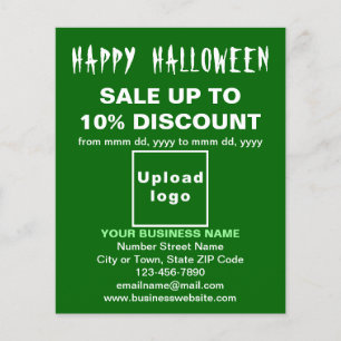 グリーンフライヤーでのビジネスのハロウィーンの販売 チラシ