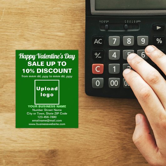 グリーンフライヤーでのビジネスのバレンタインデーの販売 チラシ