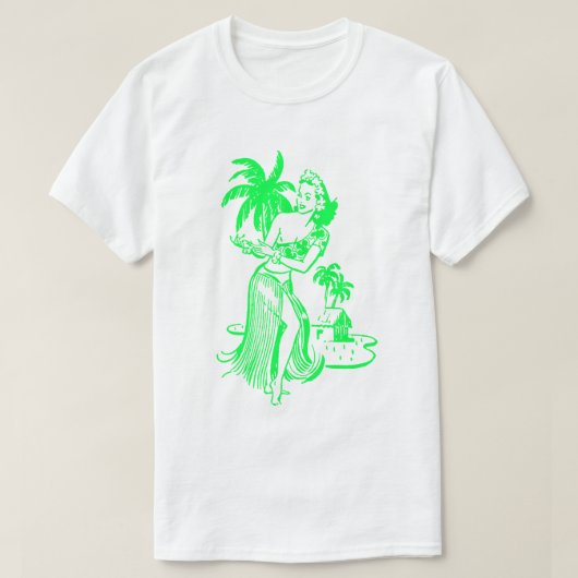 グリーンフラガールTシャツ Tシャツ (デザイン正面)