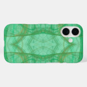 グリーンフラクタルフォンケース Case-Mate iPhoneケース (裏面 (横))