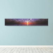 グリーンフラッシュパノラマ キャンバスプリント (インサイチュ (ウッドフロア))