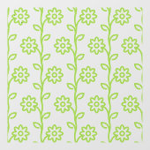 グリーンフラットフラワーガーデンパターン ウィンドウサイン (シート)