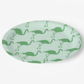 グリーンフラミンゴ ペーパープレート (アングル)