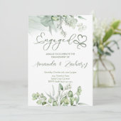 グリーンフラワーエンゲージメント 招待状 (スタンド正面)