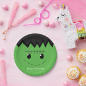 グリーンフランケンシュタインハロウィーン誕生日パーティープレート ペーパープレート (パーティー)
