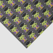 グリーンフランケンシュタインモンスターハロウィンパターン 薄葉紙 (詳細)