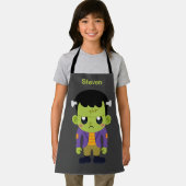 グリーンフランケンシュタインモンスターハロウィーン エプロン (インサイチュ)