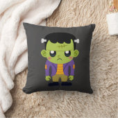 グリーンフランケンシュタインモンスターハロウィーン クッション (ブランケット)
