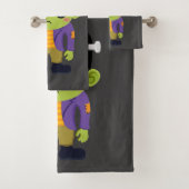 グリーンフランケンシュタインモンスターハロウィーン バスタオルセット (インサイチュ)