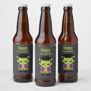 グリーンフランケンシュタインモンスターハロウィーン ビールラベル